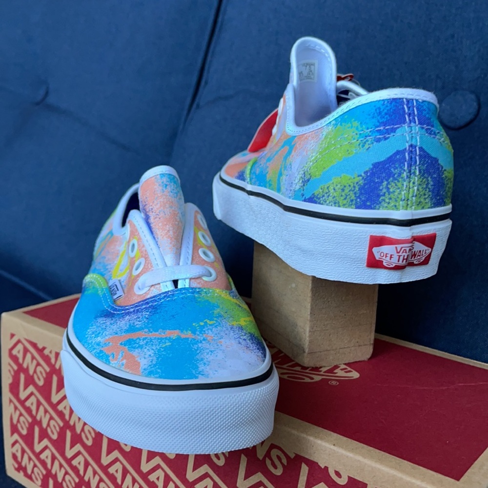 Vans Men’s Authentic Retro Mart Multi/True White Sneakers - Picture 11 of 16